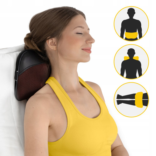 Массажная подушка  4FIZJO Shiatsu Ultra+ Brown - фото №3